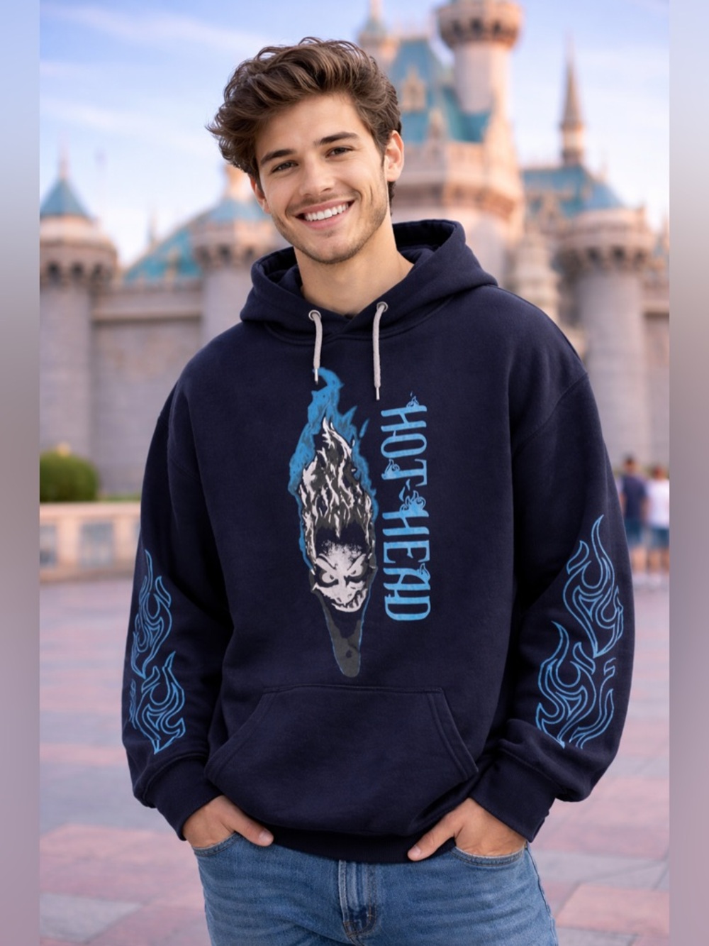 Disney Parks Disney Villains Hades Hoodie Sweatshirt L NEW 2022